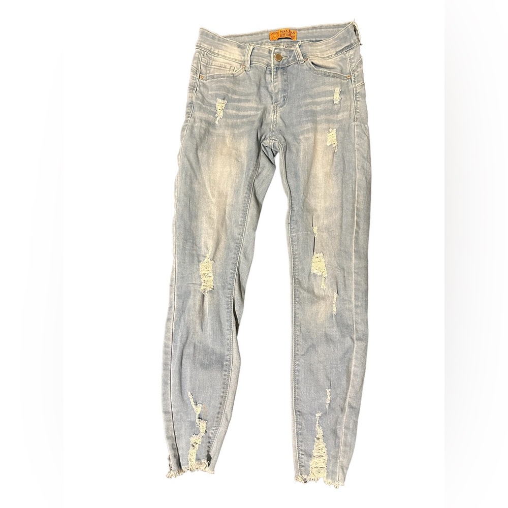 Wax Jean skinny ripped jeans